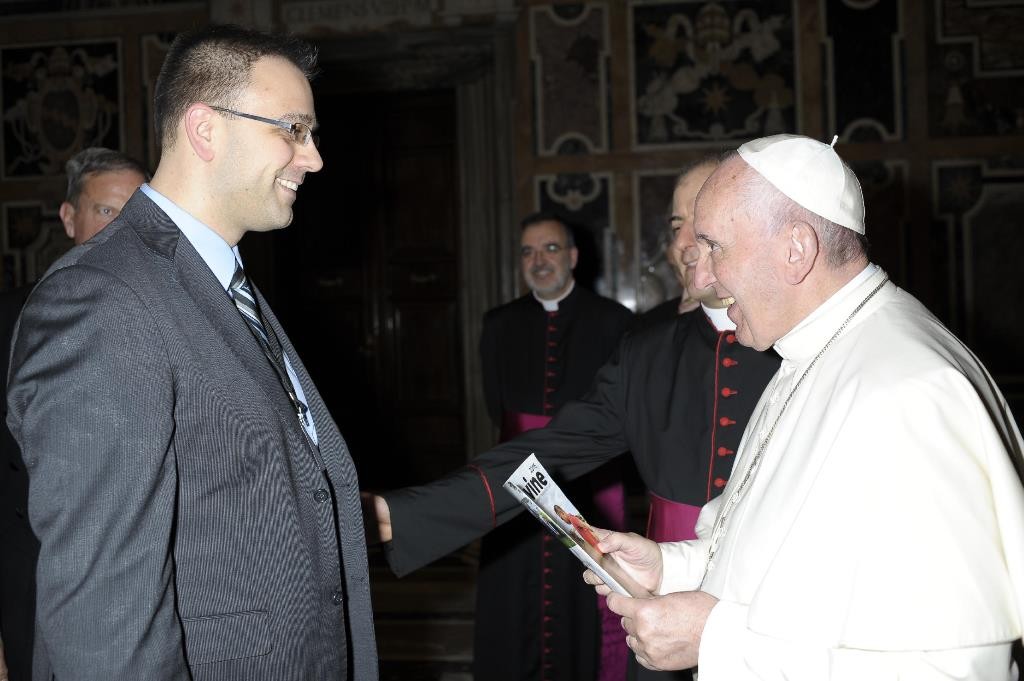 Jeff Lockert with Pope Francis 4