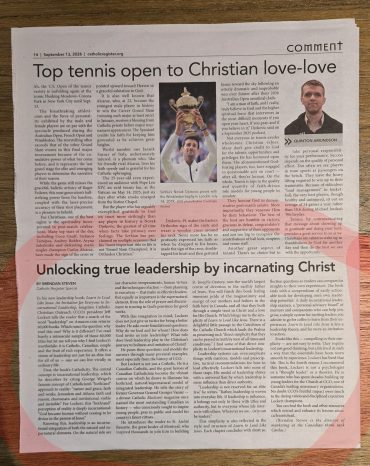 Learn to Lead Like Jesus reviewed in the Catholic Register